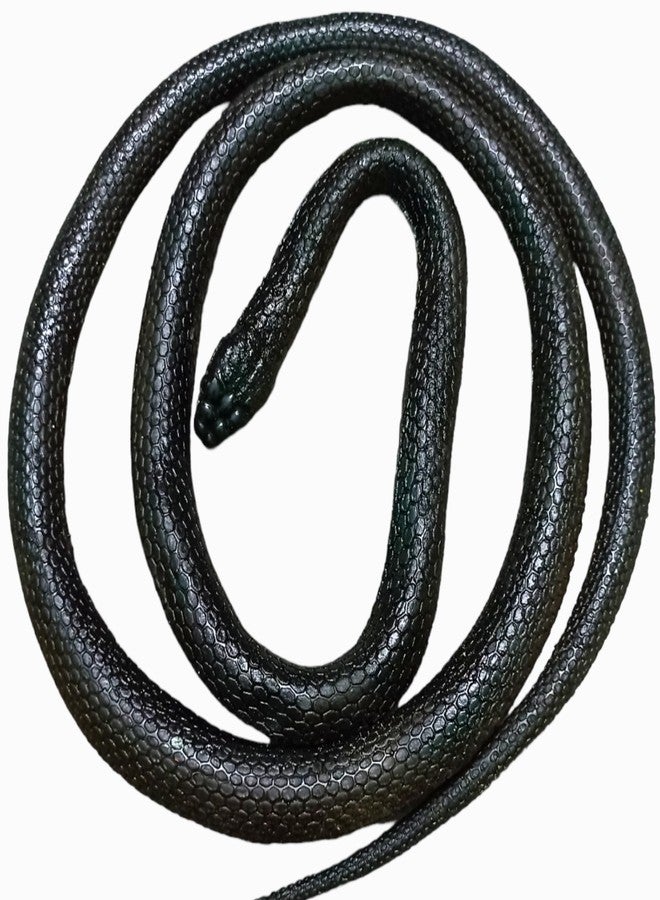 Munmoll Rubber Snake Toy Real Cobra 77 C.M Prank Toy Cobra Snack for Kids Random Colour Rubber Snake Prank Toy Big Size - Image 1